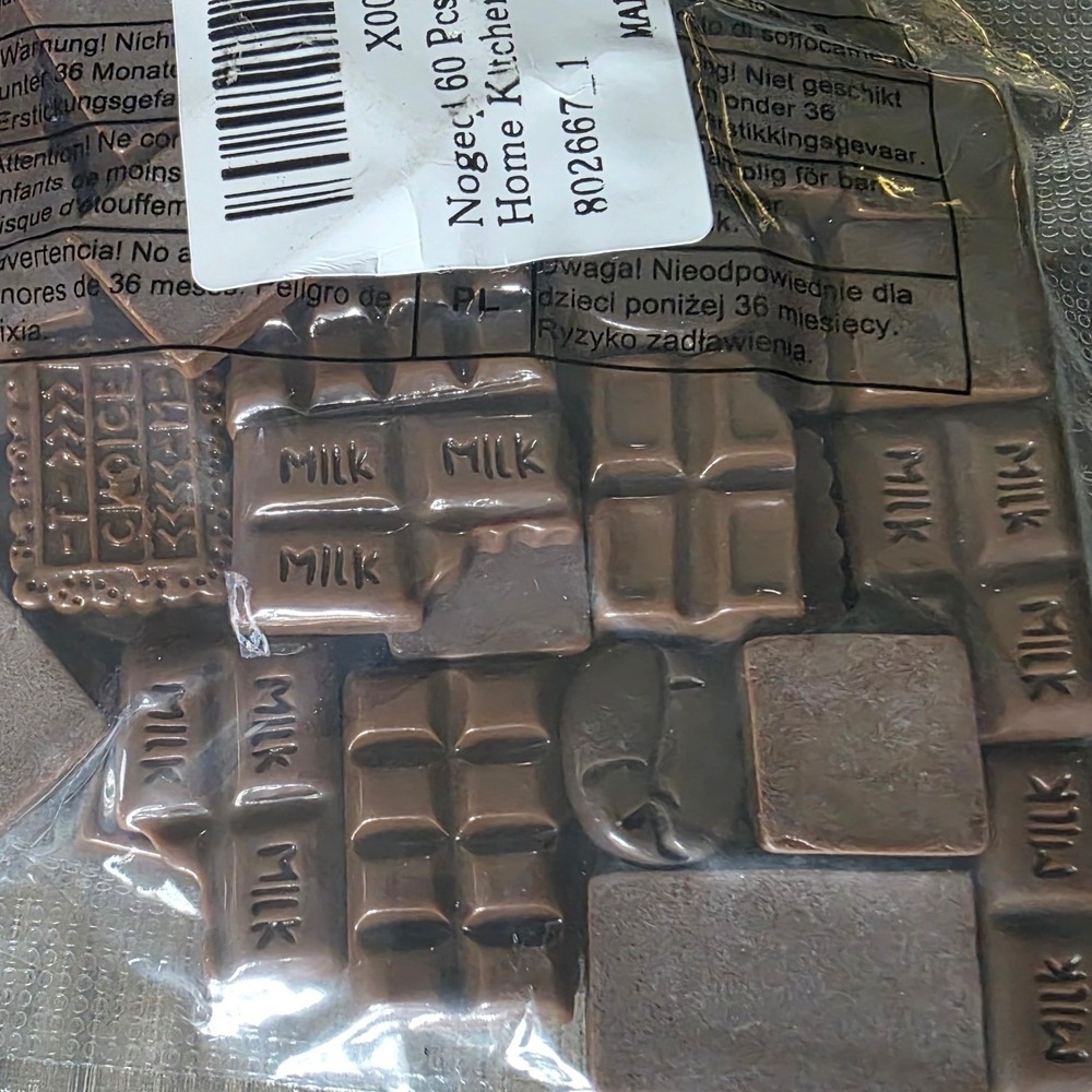 Noget 60 Pcs Fake Chocolate Candy Artificial Food Crafts Home Kitchen Decoration